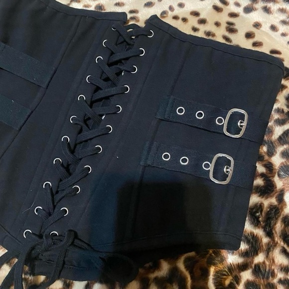 Betsey Johnson Goth Waist Cincher Corset - P/Small - Picture 5 of 7